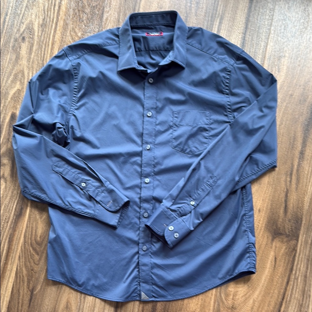 UNTUCKit Blue Casual Button Down Shirt